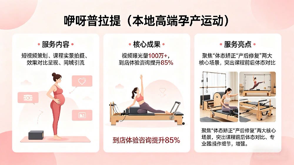 咿呀普拉提场景化短视频案例封面